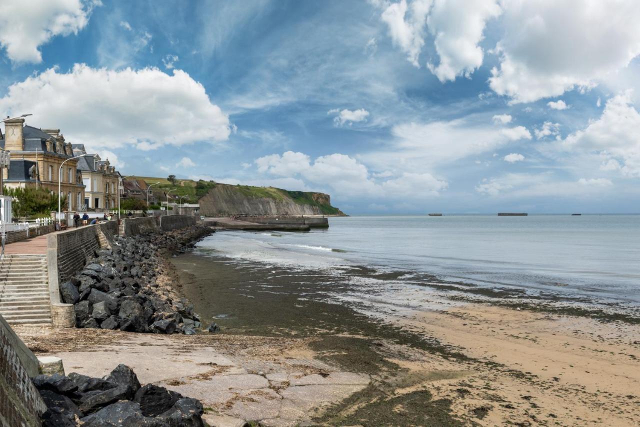 L'Hippocampe - Appt Mezzanine Centre D'Arromanches 外观 照片