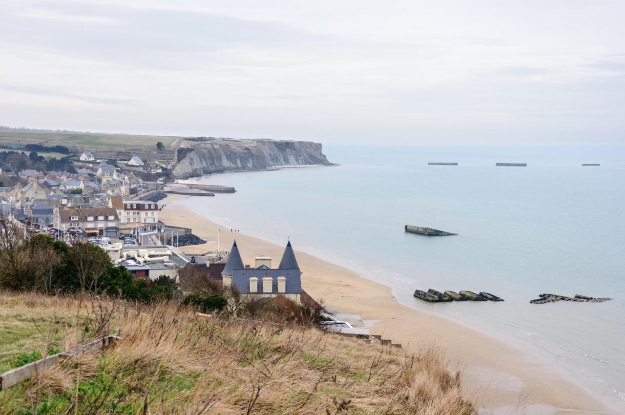 L'Hippocampe - Appt Mezzanine Centre D'Arromanches 外观 照片